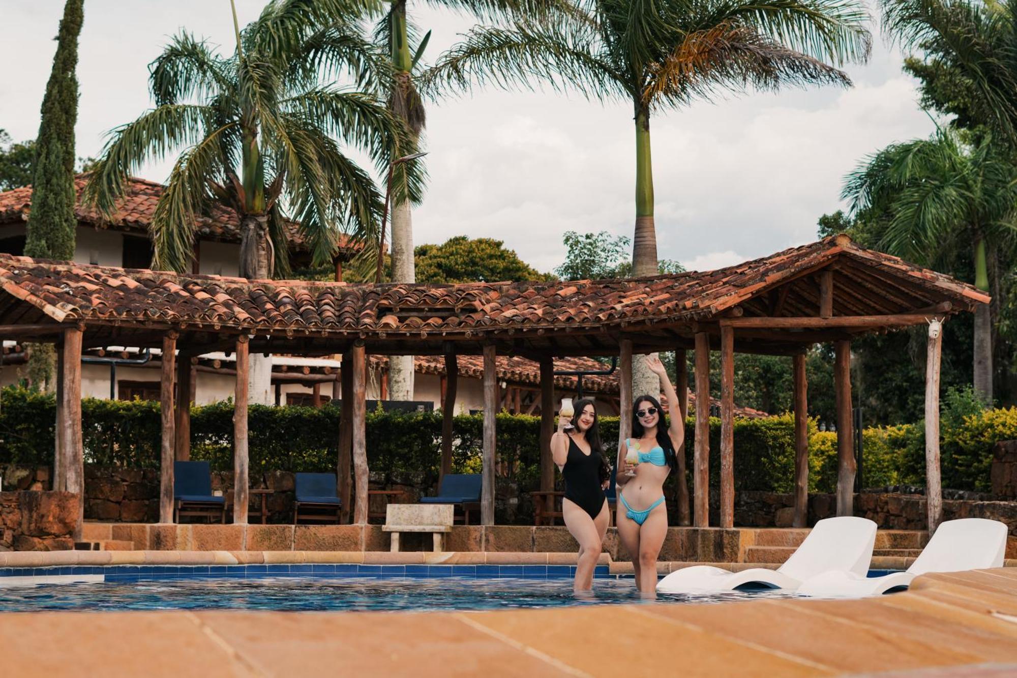 Hotel Finca Buenos Aires Barichara Bagian luar foto